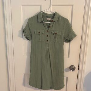 Vineyard Vines Sage Green Shirt Dress